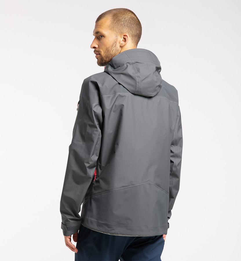 Haglöfs Mens Roc Spire GTX Windbreaker Black New Zealand 78195JYFM
